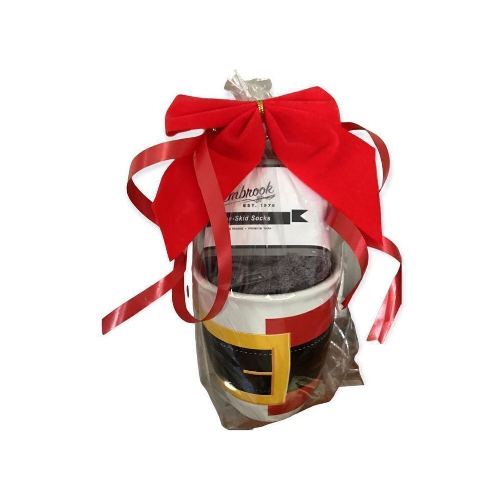 Gift Santa Mug with Mens Pembrook Socks